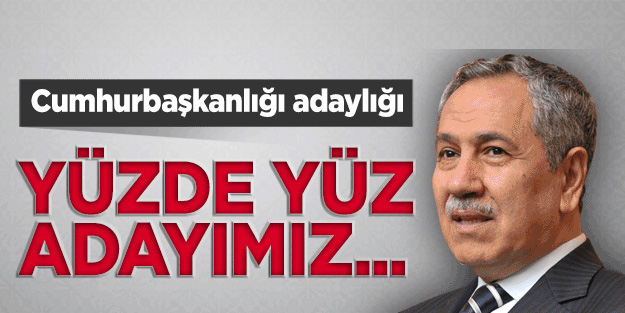 Yüzde yüz adayımız Recep Tayyip Erdoğan