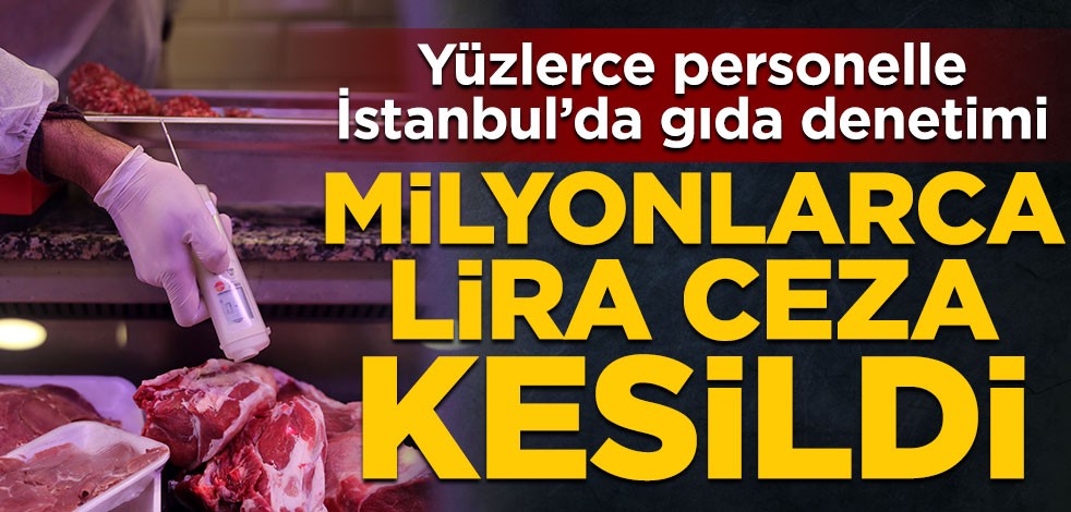 Yüzlerce personelle İstanbul’da gıda denetimi! Milyonlarca lira ceza kesildi