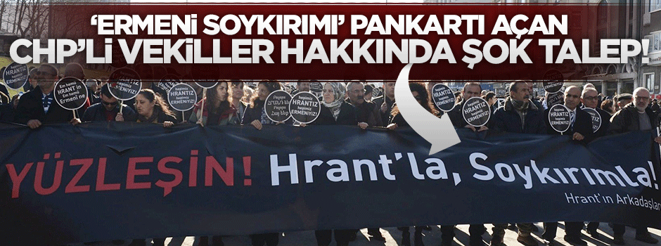 'Yüzleşin Soykırımla' pankartı açan CHP'li 3 vekil disipline verilecek mi?