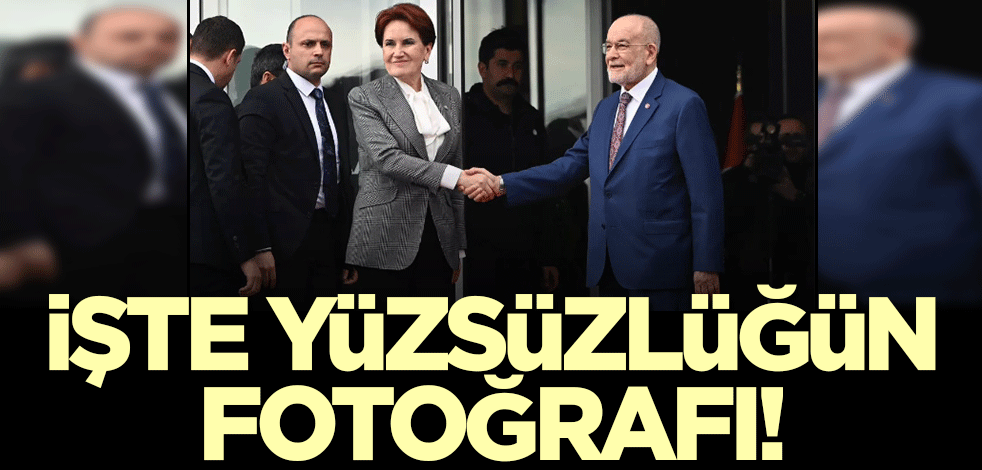 Yüzsüzlüğün fotoğrafı! Karamollaoğlu Akşener'i kapıda karşıladı