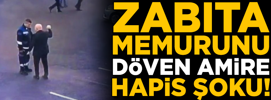 Zabıta memurunu döven daire başkanına hapis şoku!