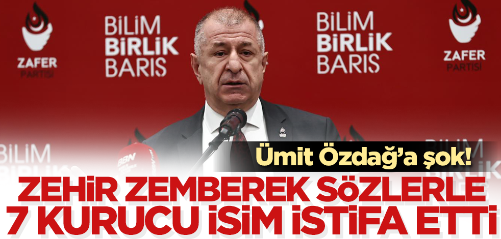 Zafer Partisi'nde deprem! 7 kurucu isim istifa etti