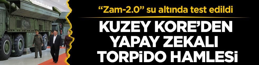 "Zam-2.0" su altında test edildi! Kuzey Kore’den yapay zekalı torpido hamlesi