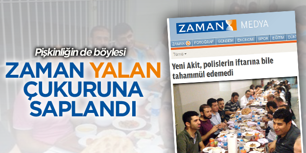 Zaman gazetesi Akit'i yalanlamaya çalışırken yine çaktı