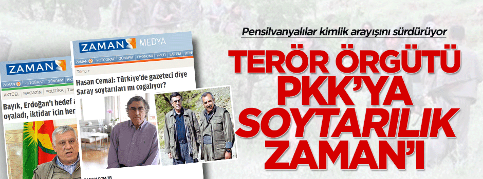 Zaman gazetesi şimdi de PKK soytarılarına sarıldı