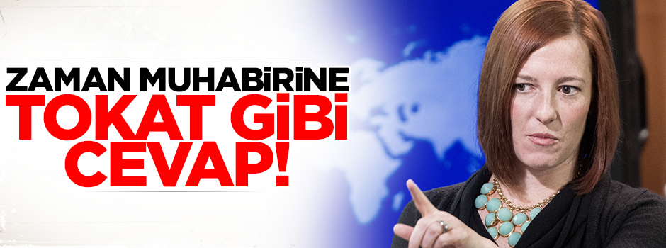 Zaman muhabirine tokat gibi cevap