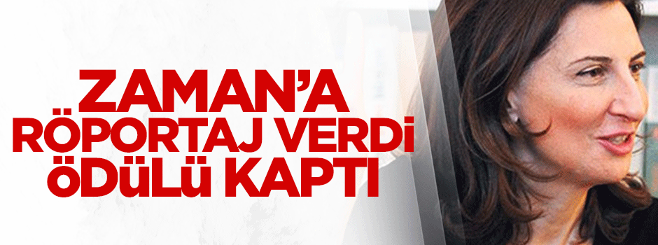 Zaman'a röportaj veren Nuray Mert ödülünü kaptı