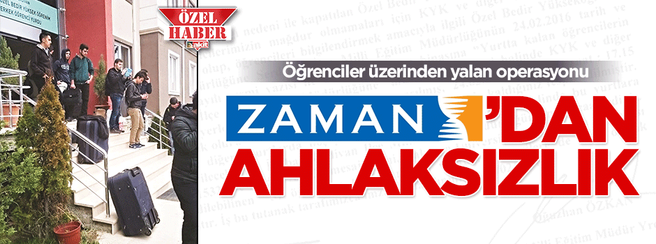 Zaman’dan ahlâksızlık