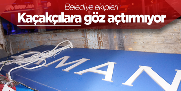 Zaman'ın tabelası da kaçak çıktı