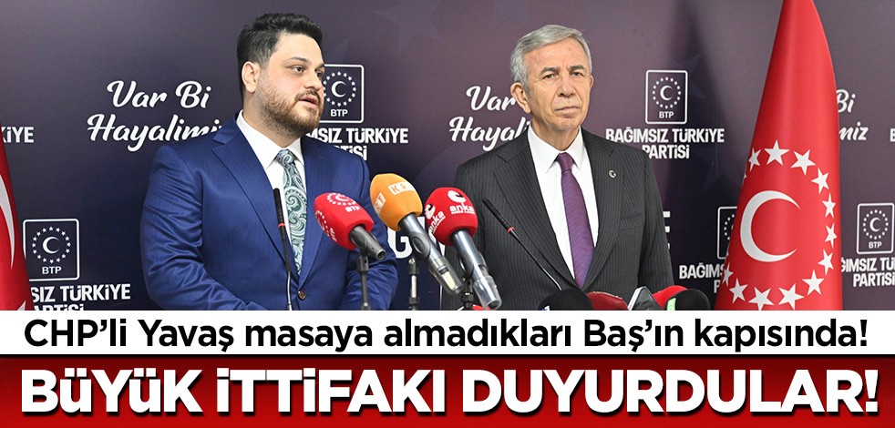 Zamanında masaya almamışlardı! Hüseyin Baş ile Mansur Yavaş arasında büyük ittifak