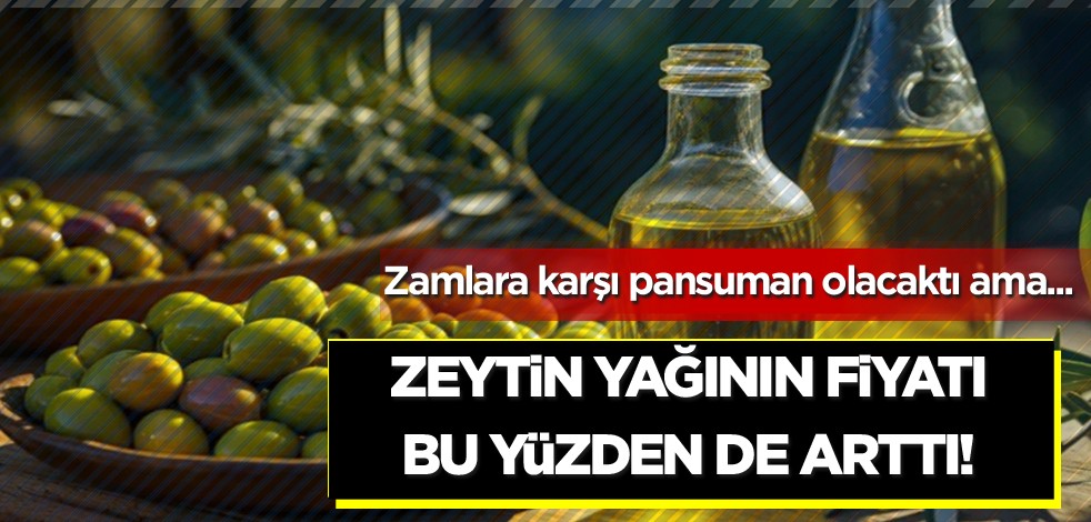 Zamlara karşı pansuman olacaktı ama! Zeytinyağının fiyatı bu yüzden de arttı
