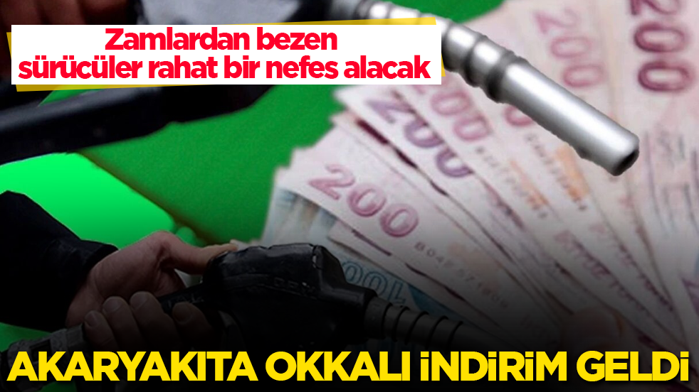Zamlardan bezen sürücüler rahat bir nefes alacak! Akaryakıta okkalı indirim geldi
