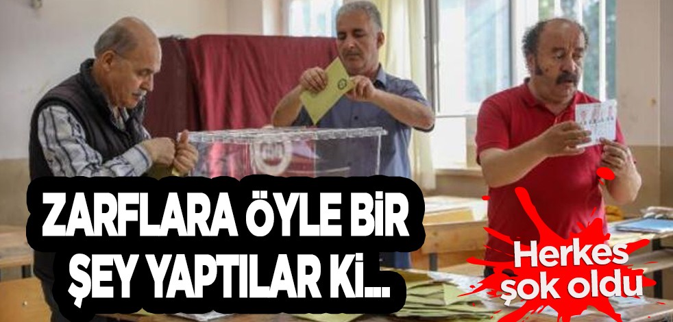 Zarfların ağzını yapıştırıcı ile kapatmışlar! İlginç olay sayılamıyor: Bıçakla açtılar! Görenler şaştı kaldı