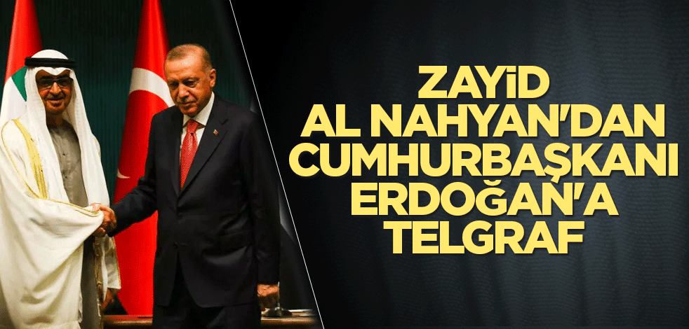 Zayid al Nahyan'dan Cumhurbaşkanı Erdoğan'a telgraf