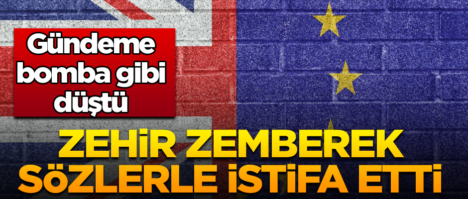 Zehir zemberek sözlerle istifa etti… Gündeme bomba gibi düştü