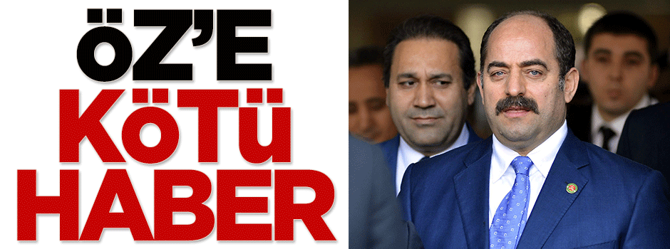 Zekeriya Öz'e kötü haber