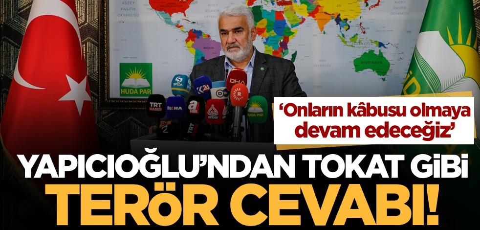 Zekeriya Yapıcıoğlu'ndan tokat gibi 'terör' cevabı!