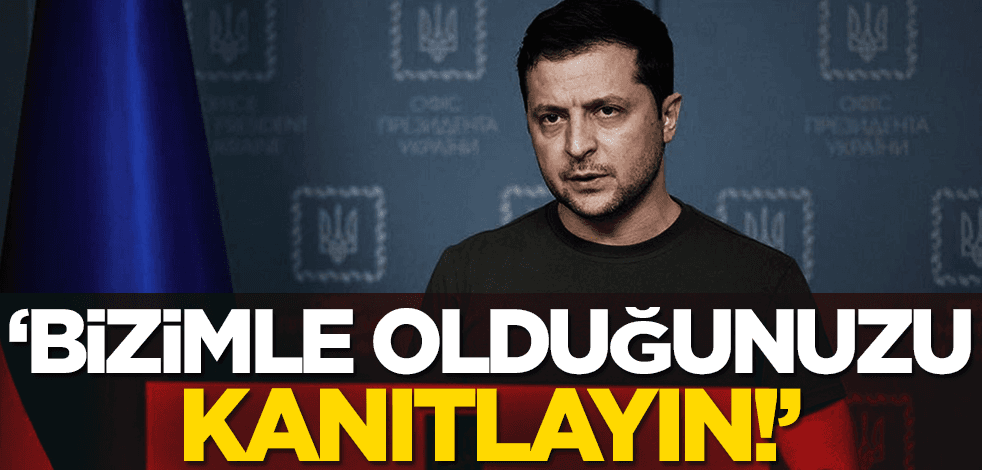 Zelenski dayanamadı, Avrupa Parlamentosuna haykırdı: Bizimle olduğunuzu kanıtlayın!