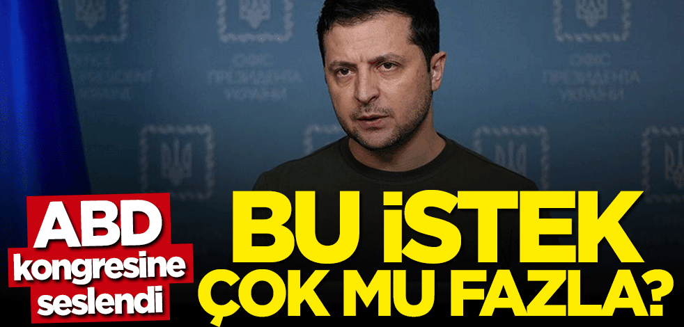 Zelenskiy ABD Kongresine seslendi: Bu istek çok mu fazla?