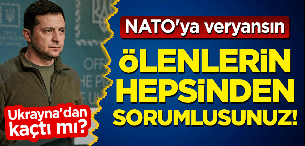 Zelenskiy Ukrayna'dan kaçtı mı? NATO'ya veryansın: Ölenlerin hepsinden sorumlusunuz!