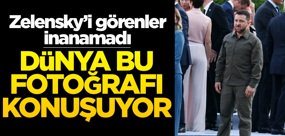 Zelenskiy'in o halini görenler dondu kaldı... Dünya bu fotoğrafı konuşuyor!