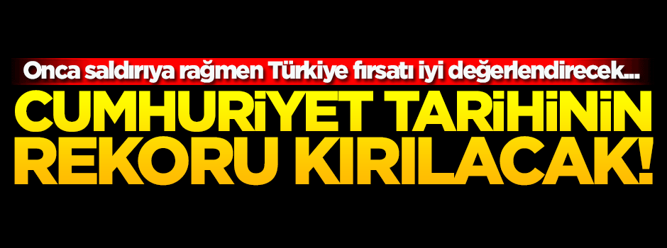 Zeybekçi: Cumhuriyet tarihinin rekorunu kıracağız!