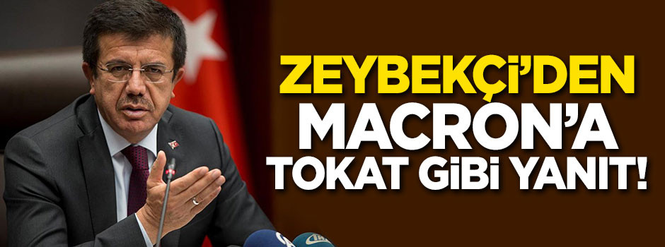 Zeybekçi'den Macron'a tokat gibi yanıt!