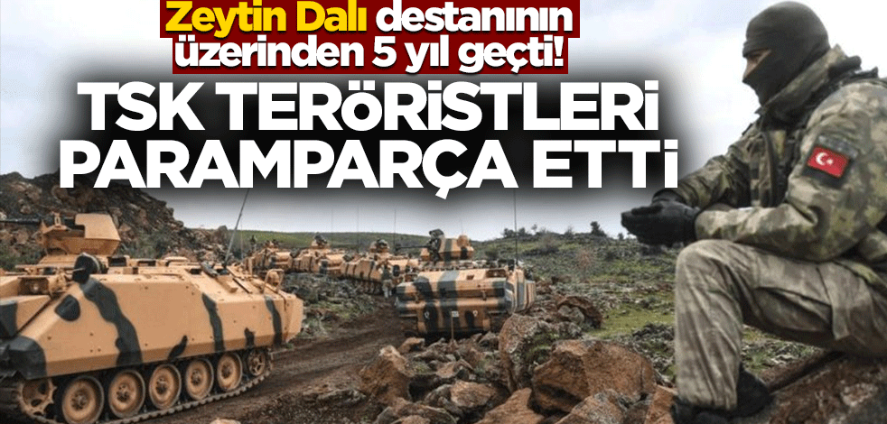Zeytin Dalı destanının üzerinden 5 yıl geçti! TSK teröristleri paramparça etti