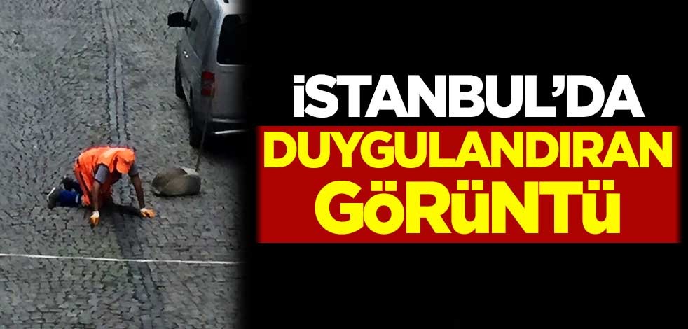 Zeytinburnu'nda duygulandıran görüntü