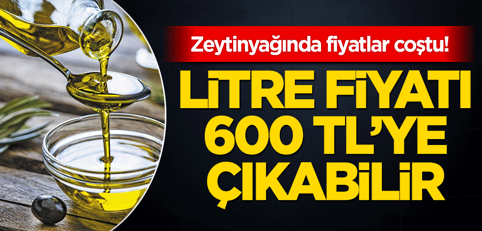 Zeytinyağında fiyatlar coştu! Litre fiyatı 600 TL'ye çıkabilir
