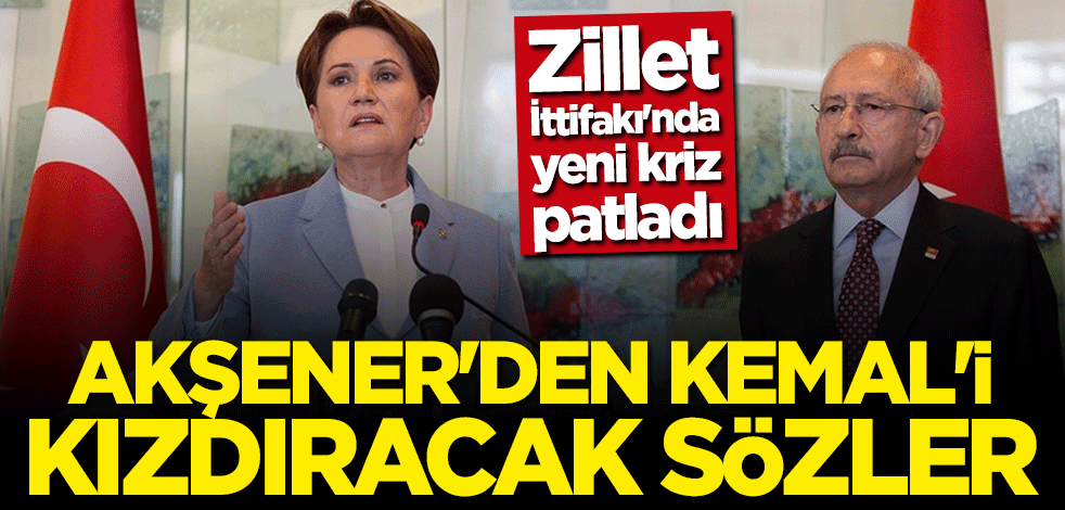 Zillet İttifakı'nda adaylık krizi... Akşener "bende varım" dedi