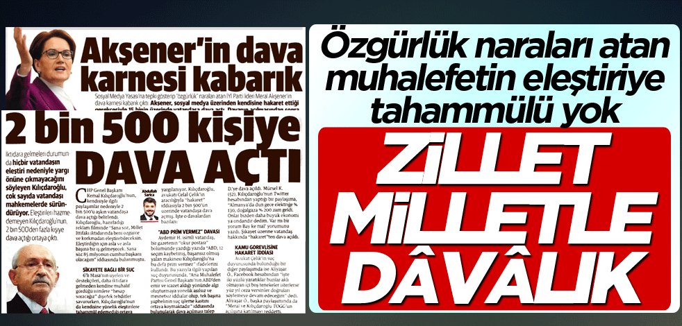 Zillet milletle dâvâlık