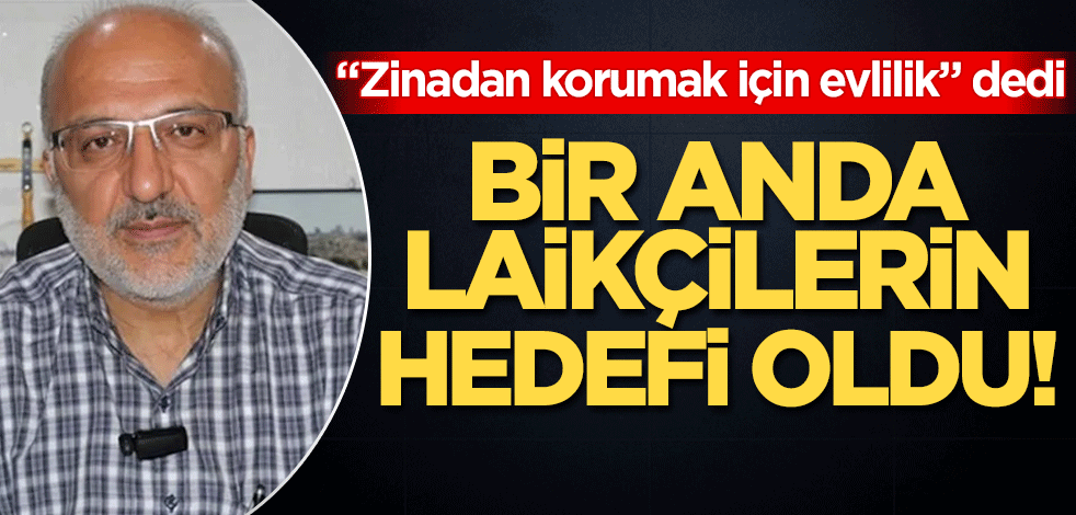 "Zinadan korumak için evlilik" dedi! Hasan Hüseyin Uysal lince uğradı