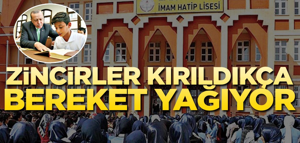 Zincirler kırıldıkça bereket yağıyor