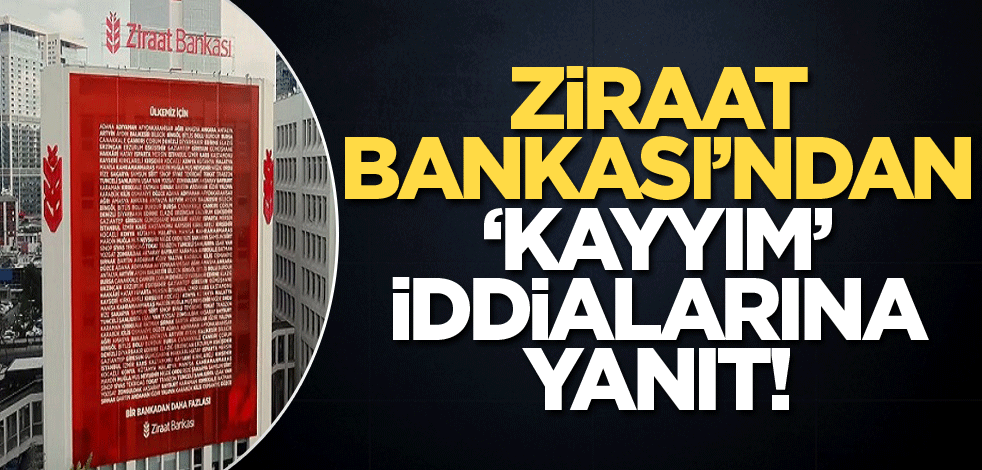 Ziraat Bankası'ndan ''kayyım'' iddialarına yanıt!