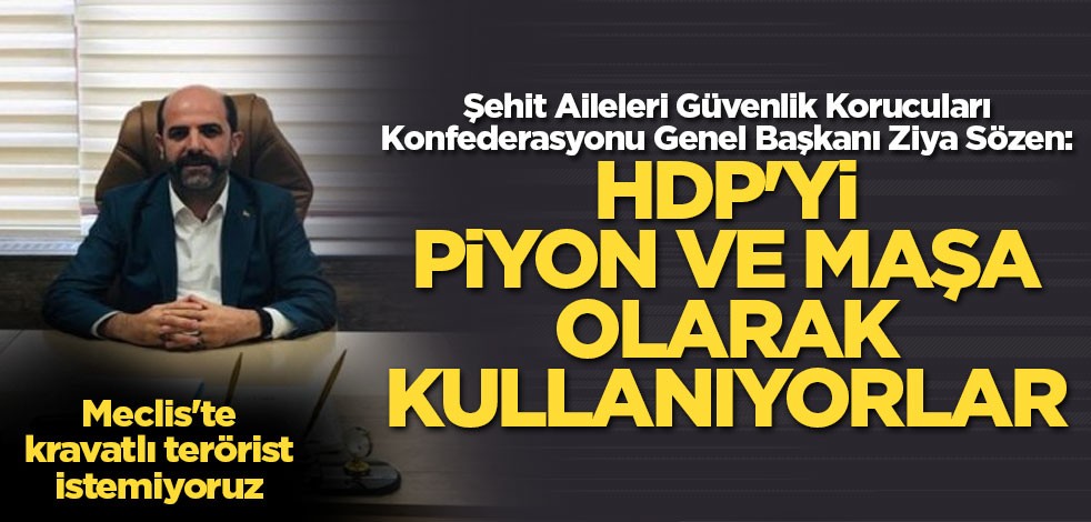 Ziya Sözen: HDP'yi piyon ve maşa olarak kullanıyorlar