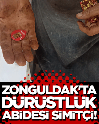 Zonguldak'ta dürüstlük abidesi simitçi!