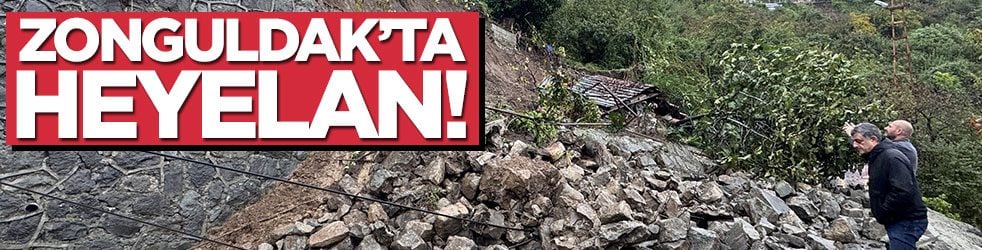 Zonguldak'ta heyelan!