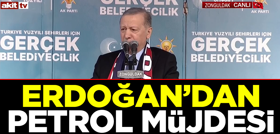 Zonguldak'ta konuşan Cumhurbaşkanı Erdoğan'dan Gabar petrolü müjdesi