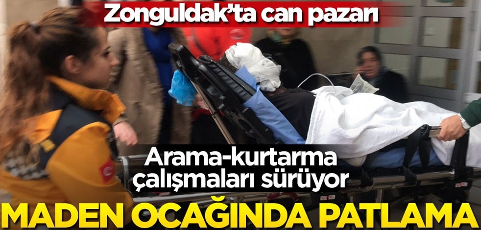 Zonguldak'ta maden ocağında patlama! İşçiler mahsur kaldı