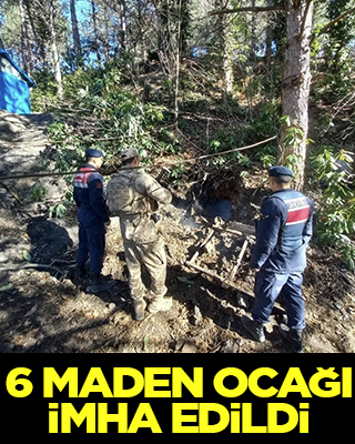 Zonguldak'ta ruhsatsız kaçak 6 maden ocağı imha edildi