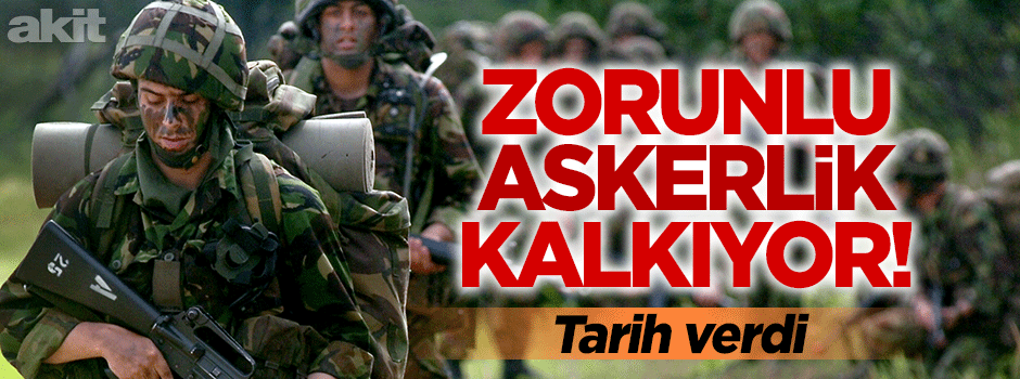 Zorunlu askerlik 2023’te kalkacak