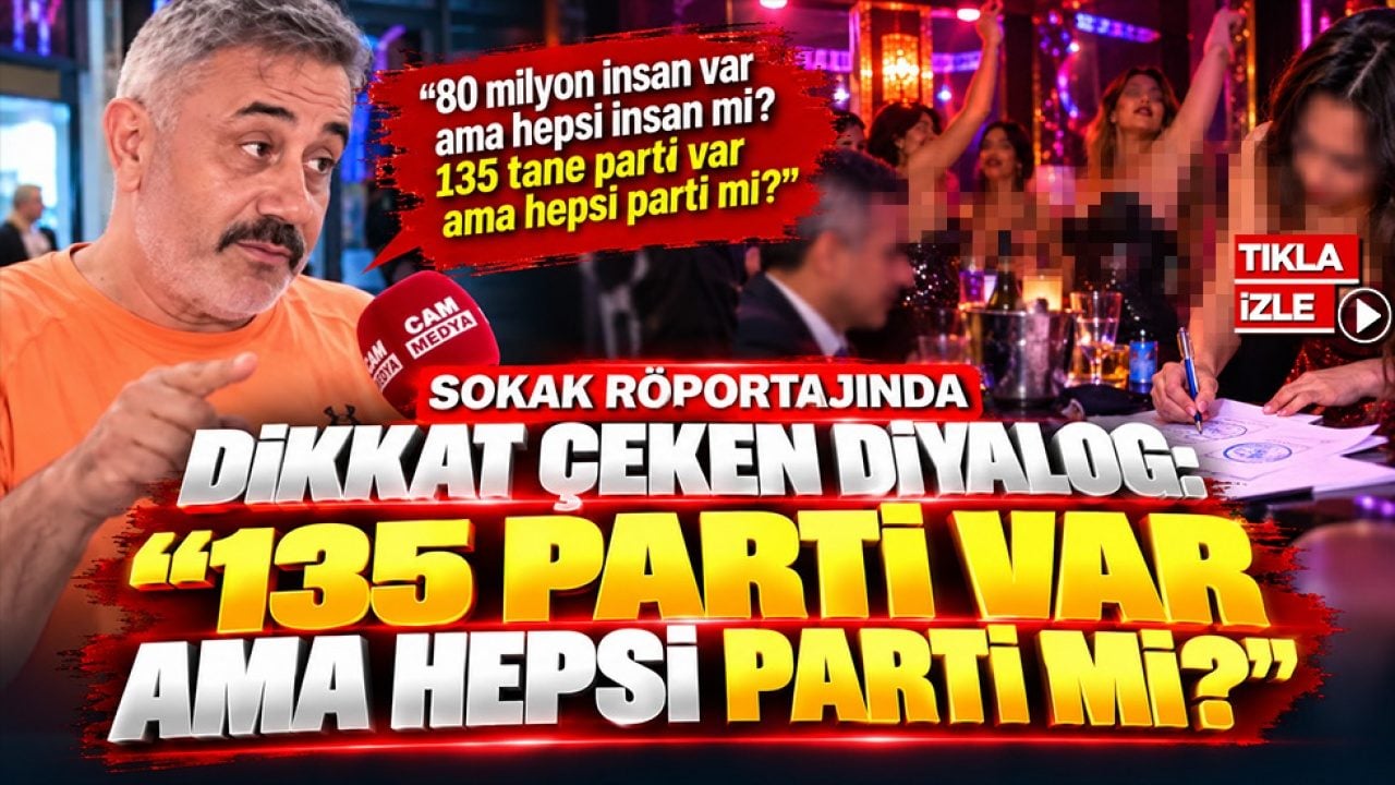 Sokak röportajında dikkat çeken diyalog: "135 parti var ama hepsi parti mi?"