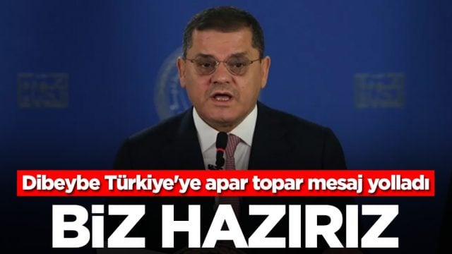 Abdulhamid Dibeybe T&uuml;rkiye'ye apar topar mesaj yolladı: Biz hazırız