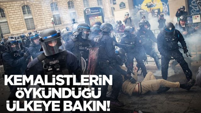 Kemalistlerin &ouml;yk&uuml;nd&uuml;ğ&uuml; &uuml;lkede son durum: Eylemcilerle polis arasında &ccedil;atışma!