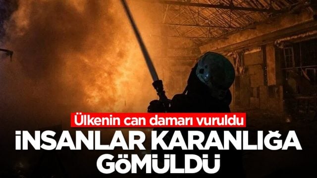 &Uuml;lkenin can damarı vuruldu: İnsanlar karanlığa g&ouml;m&uuml;ld&uuml;