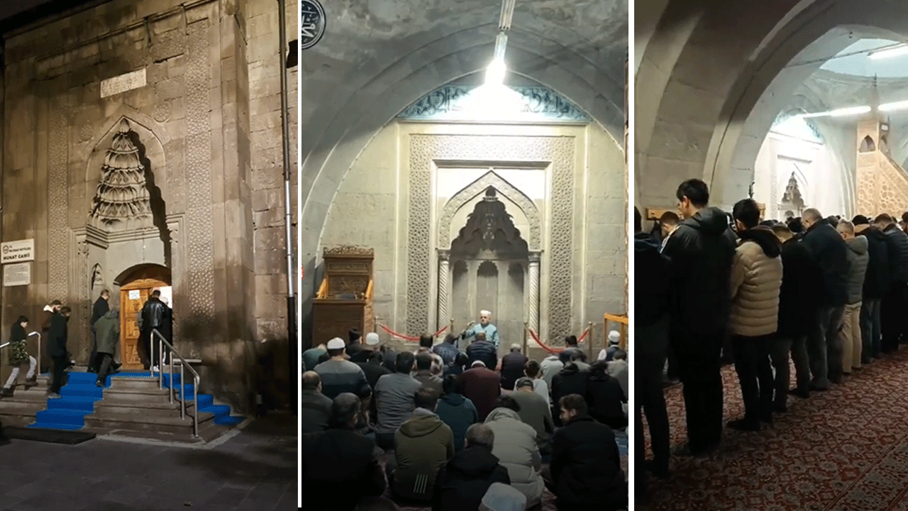 Akım dediğin böyle olur! Camiler doldu taştı