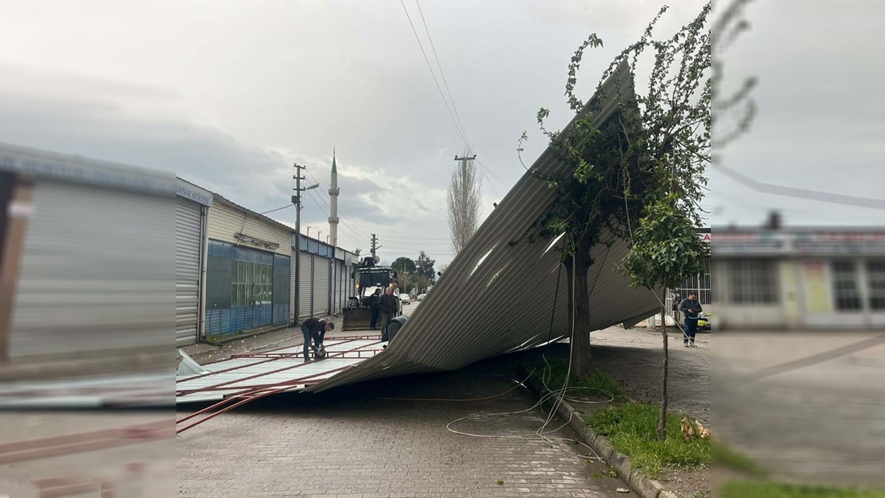 Aydın’da fırtına ortalığı karıştırdı! 