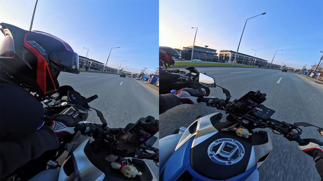 Aynı yönde giderken çarpışıp kaza yapmayı becerdiler!