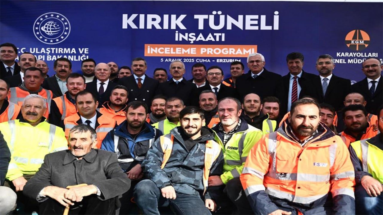 Bakan Uraloğlu: Rize ve Erzurum yolu Kırık Tüneli ile 52 kilometre kısalacak